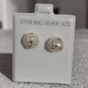 Sterling Silver Knot Earrings